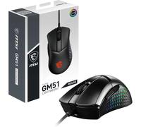 Clutch Gm51 Lightweight Souris Gaming - Capteur Optique- 26000 Dpi, Droitier, Switches Omron 60M+ Clics, 6 Boutons, Câble Frixionfree, Latence 0,125Ms, Rgb Mystic Light, 75G - Filaire