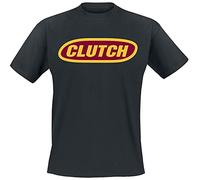 Clutch Logo Homme T-Shirt Manches Courtes Noir XXL 100% Coton Regular/Coupe Standard
