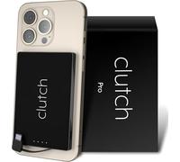 Clutch Pro - Chargeur portable le plus fin au monde - USB-C Power Bank 5000mAh - Câble magnétique intégré - Chargeur de voyage approuvé TSA - iPhone 15/16/17 & Android - Noir