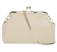 Cluty Pochette Damen echt Leder 021328 Fabriqué en Italie | sac à main élégant | Pochette 2en1 avec bandoulière