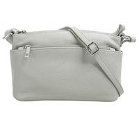 Cluty Sac à bandoulière Cuir & Made In Italy Femme cuir véritable | Fabriqué en Italie, sac à bandoulière, sac messager avec fermeture éclair, sac à bandoulière en cuir de vache 020617