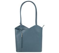 Cluty sac shopping - sac à dos - combinaison Femme cuir véritable | Fabriqué en Italie, shopper 2en1, sac à main convertible, sac à dos avec compartiment smartphone, compartiments zippés 016715