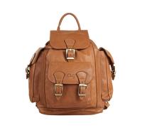 Cluty Sac à dos Femme cuir véritable | Fabriqué en Italie, sac à dos en cuir de vachette, sac de ville avec fermeture magnétique, sac bandoulière avec compartiment secret 020226