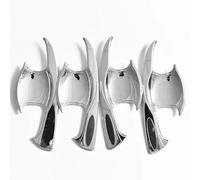 CLVCCZTZGW Couvercle De Capuchon Bol Poignée De Porte Latérale Partie Voiture En Argent Chromé Garnitures Pour TOYOTA Pour HILUX Pour REVO 2016-2019(Bowl cover)