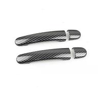CLVCCZTZGW Couvercle De Poignée De Porte Extérieure Garniture Pour VW Pour Golf Pour Jetta Pour Bora Pour Lapin Pour Passat Pour Polo Pour Lupo 1997 - 2009(Carbon,Style3)