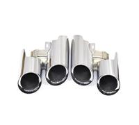 CLVCCZTZGW Lot De 2 Embouts D'échappement pour P&orsche pour Panamera 2014 2015 2016 Accessoires De Voiture Embouts De Silencieux(Silver B)