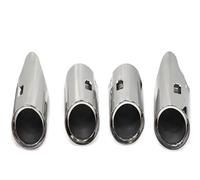 CLVCCZTZGW Lot De 4 Embouts D'échappement De Rechange pour P&orsche pour Macan S 3.0T 2014-2020 Embouts De Silencieux(S Silver)