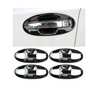 CLVCCZTZGW Protecteur De Couvercle De Poignée Cuvette Porte Voiture Autocollant Chromé Accessoires Pour Subaru XV Pour Crosstrek GT 2018 - 2021 4 Pièces(Black,Door Bowl)