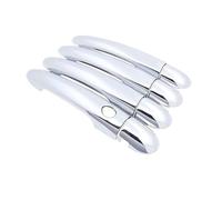 CLVCCZTZGW Voiture Garniture De Poignée De Porte Extérieure Pour Renault Pour Modus 2004-2012 2005 2006 2007 2008(Silver 1 Button 4 Door)