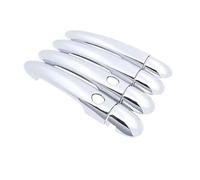 CLVCCZTZGW Voiture Garniture De Poignée De Porte Extérieure Pour Renault Pour Modus 2004-2012 2005 2006 2007 2008(Silver 2 Button 4 Door)