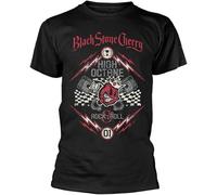 CLVTZBFCE Black Stone Cherry 'High Octane' (Black) T-Shirt - & ! Black