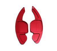 CLWYWUL Compatible avec pour S4 B8 Q5 2013 2014 2015 2016 1 Paire De Couvercles De Levier De Vitesse À Palettes De Voiture en Aluminium Rouge Palettes Changement Vitesse(Red Without Screw)