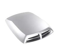 CLWYWUL Prise D’air Décorative Compatible avec Ford pour Mustang pour Focus Mk2 2016-2020 2021 2022 2023 Capot De Voiture Capot D'admission d'air Scoop Turbo Bonnet Capot Couvercle D'aération(Sliver)