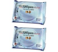 CLX Wipes® Pocket - Lingettes nettoyantes humides pour chiens et chats 2x20 pc(s)