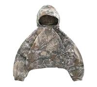 CLXLYU Sweat À Capuche Zippé Pull À Capuche Imprimé Léopard Rétro avec Une Chemise À Fermeture Éclair Chaude Vêtements Unisexe Surdimensionnés-Pas De Fermeture Éclair-L