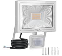 CLY Projecteur Extérieur LED avec Détecteur de Mouvement 50W, 4700LM Spot LED Extérieur Blanc Chaud Éclairage Exterieur avec Detecteur 2700K Lampe LED Détecteur de Mouvement IP66 pour Garage, Jardin
