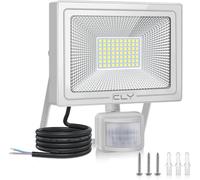 CLY Projecteur Extérieur LED avec Détecteur de Mouvement 60W, Spot Extérieur 5200LM Éclairage Exterieur avec Detecteur 6500K Blanc Froid Lampe LED Détecteur de Mouvement IP66 pour Garage, Balcon