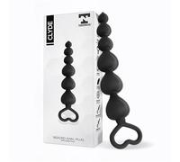 CLYDE PLUG ANAL CON BOLAS CON ARO DE FÁCIL EXTRACCIÃ“N SILICONA NEGRO