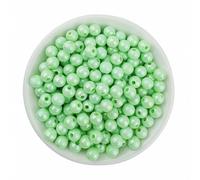 CLYDSA Lot de 1 000 Perles acryliques Rondes colorées de 6/8 mm pour Enfiler des Bracelets, des Colliers, des Boucles d'oreilles, des Porte-clés et des Accessoires de Bijoux DIY