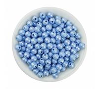 CLYDSA Lot de 1 000 Perles acryliques Rondes colorées de 6/8 mm pour Enfiler des Bracelets, des Colliers, des Boucles d'oreilles, des Porte-clés et des Accessoires de Bijoux DIY