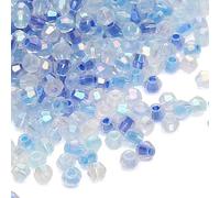 CLYDSA Lot de 1 000 Perles de Cristal à facettes de 4 mm, Transparentes et Scintillantes, pour Bracelets, Colliers, Boucles d'oreilles, Accessoires pour Cheveux, Loisirs créatifs