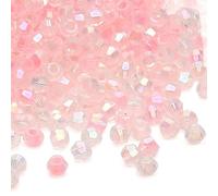 CLYDSA Lot de 1 000 Perles de Cristal à facettes de 4 mm, Transparentes et Scintillantes, pour Bracelets, Colliers, Boucles d'oreilles, Accessoires pour Cheveux, Loisirs créatifs