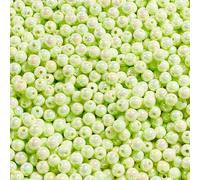 CLYDSA Lot de 100 Perles Rondes colorées de 8 à 12 mm avec Trous, Perles intercalaires en Acrylique, pour enfilage, Bracelets, Colliers, Porte-clés, Loisirs créatifs