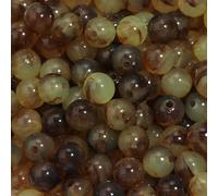 CLYDSA Lot de 100 Perles Rondes en Acrylique de 9 mm, Bicolores, pour la création de Porte-clés, Bracelets, Boucles d'oreilles et Autres Accessoires de Bijoux Faits Main