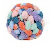 CLYDSA Lot de 2 à 4 pelotes de 130 g de Fil à Pompons, Fil épais, Doux et Moelleux, idéal pour Tricoter des écharpes, des Coussins de canapé, des Tapis et réaliser des créations DIY