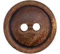 CLYDSA Lot de 20 Boutons Vintage en Corne véritable, 11,5-20 mm, Ronds à 2 Trous, pour Couture, Veste, Pull, Manteau, Chemise, Accessoires décoratifs