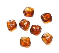 CLYDSA Lot de 200 Perles acryliques irrégulières de 15,5 x 16,5 mm, Imitation Pierres précieuses, pour la création de Bracelets, Porte-clés et Accessoires décoratifs