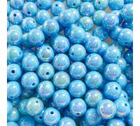 CLYDSA Lot de 30 Perles acryliques Rondes colorées de 16 mm pour Bracelets, Colliers, Porte-clés, Loisirs créatifs, Sacs et Accessoires décoratifs Faits Main