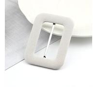 CLYDSA Lot de 5 Boucles de Ceinture recouvertes de Tissu, diamètre intérieur 35-50 mm, Attaches carrées colorées pour Manteau, Coupe-Vent, Manchette, vêtements, Accessoires de décoration