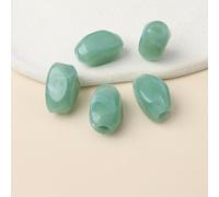 CLYDSA Lot de 50 Perles acryliques à Gros Trou (11 x 19 mm), Perles d'espacement irrégulières de Style Vintage pour la création de Bracelets, Jupes, Sacs et Accessoires décoratifs