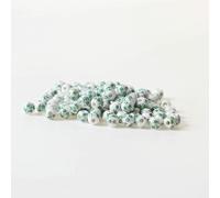 CLYDSA Lot de 50 Perles Rondes colorées en Porcelaine de 8 mm, Motif Floral, en Vrac, pour Bracelets, Colliers, pendentifs, Accessoires Faits Main