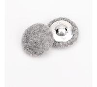 CLYDSA Lot de 6 Boutons recouverts de Tissu de 15 à 35 mm, Boutons recouverts de Cachemire coloré, Boutons de Couture à poignée Ronde en métal, pour Manteau en Laine, Cardigan, Pull