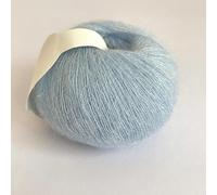 CLYDSA Lot de 6 pelotes de 20 g de Fil Mohair Doux et coloré, Fil à Crocheter pour Tricoter à la Main des écharpes, des châles et réaliser des décorations d'intérieur à Faire soi-même