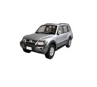 CLYEBYVKW VéHicules à Moteur 1:18 pour Mitsubishi Pajero V73 Alliage Statique Modèle De Voiture Simulation Maison Collection Réplique De Voiture ModèLe De Voiture Miniatures(Silver)