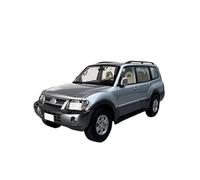 CLYEBYVKW VéHicules à Moteur 1:18 pour Mitsubishi Pajero V73 Alliage Statique Modèle De Voiture Simulation Maison Collection Réplique De Voiture ModèLe De Voiture Miniatures(Green)