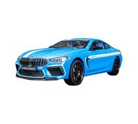 CLYEBYVKW VéHicules à Moteur 1:24 pour BMW M8 Thunder Edition Alliage Luxy Diecast Metal Vehicles Sound and Light Car Model Collection ModèLe De Voiture Miniatures(Blue)