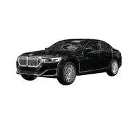 CLYEBYVKW VéHicules à Moteur D'effet Sonore Voiture en Alliage Moulé sous Pression Modèle Collection en Métal Ornements 1:24 pour BMW The 7 760LI ModèLe De Voiture Miniatures(Black)