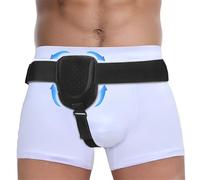 Clyhon Ceinture herniaire pour homme et femme Ceinture herniaire réglable flexible Soutien herniaire Soulagement de la douleur amovibles Hernie gauche et droite