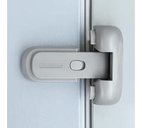 CLYMENE Verrou de porte de réfrigérateur et congélateur pour enfants, à l'épreuve des enfants pour garder la porte fermée, aucun outil n'est nécessaire et installation facile (gris)