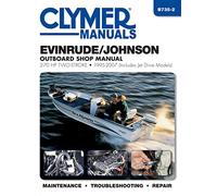 Clymer Manuals Evinrude / Johnson 2-stroke Outboard Shop Manual: 2-70 HP, 1995-2007 (Includes Jet Drive Models)
