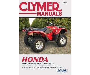 Clymer Manuals Honda TRX420 RANCHER 2007-2014: Does Not Include Information Specific to 2014 Solid Axle Modelsm Maintenance, Troubleshooting, Repair