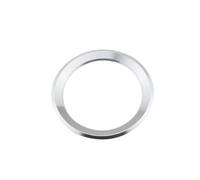 Clynex 1 pièce autocollant de couverture de cercle de décoration de volant, for BMW, for X1 E60 E36 E39 E46 E30 E60 E90 E92 F10 F30 F25 Autocollant de décoration de volant(Silver)