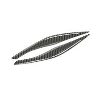 Clynex 2 pièces couverture de sourcil paupière phare voiture garnitures décoration ABS en Fiber carbone, for BMW, for E90 E91 série Film protecteur de phare de voiture