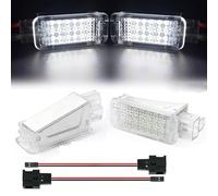 Clynex 2 pièces LED lumière de pied coffre à bagages lampes de boîte à gants, for, A4 B5 B6 B7 B8 A3 A6 C6 C7 A5 R8 TT Q5 Q3 Q7 A1 A8 S3 RS6 Éclairage pour plancher de voiture(Highlight White 2)