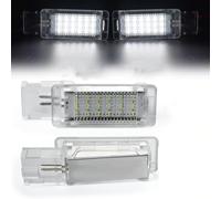 Clynex 2 pièces LED lumière de pied coffre à bagages lampes de boîte à gants, for, A4 B5 B6 B7 B8 A3 A6 C6 C7 A5 R8 TT Q5 Q3 Q7 A1 A8 S3 RS6 Éclairage pour plancher de voiture(Highlight White 1)