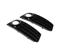 Clynex 2 pièces noir gauche et droit pare-chocs antibrouillard lampe couverture calandre, for, for A4 A4L B8 09-12 Couverture de calandre de phare antibrouillard avant de voiture